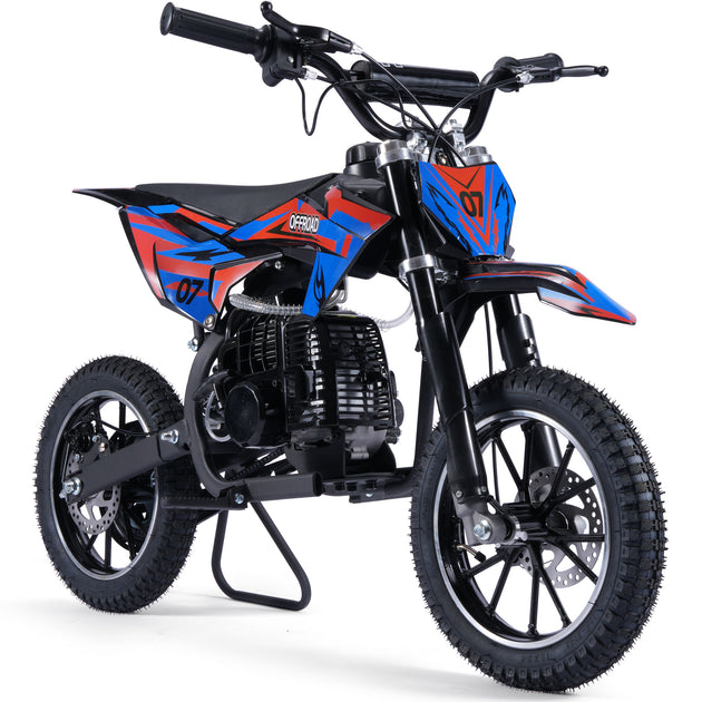 MotoTec Pioneer 49cc 2-Stroke Dirt Bike Red