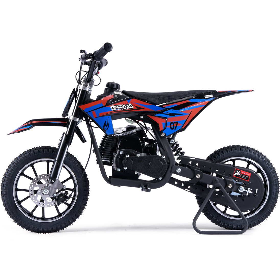 MotoTec Pioneer 49cc 2-Stroke Dirt Bike Red - Image 5