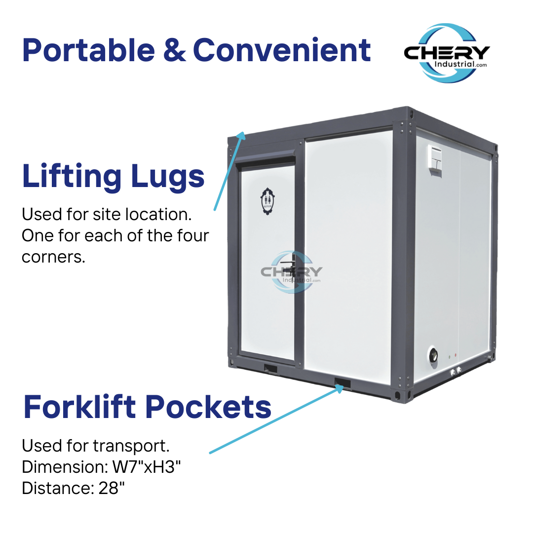 Chery Industrial Portable Restroom w/ Showers