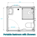 Chery Industrial Portable Restroom w/ Showers