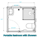 Chery Industrial Portable Restroom w/ Showers