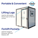 Chery Industrial Portable Toilet with Shower Curtain Style