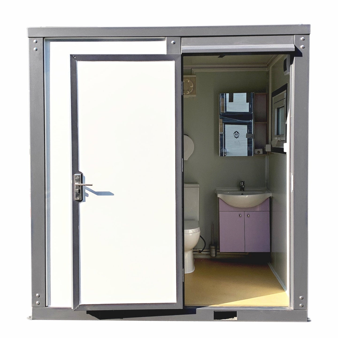 Chery Industrial Portable Toilet with Shower Curtain Style