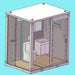 Chery Industrial Portable Toilet with Shower Curtain Style