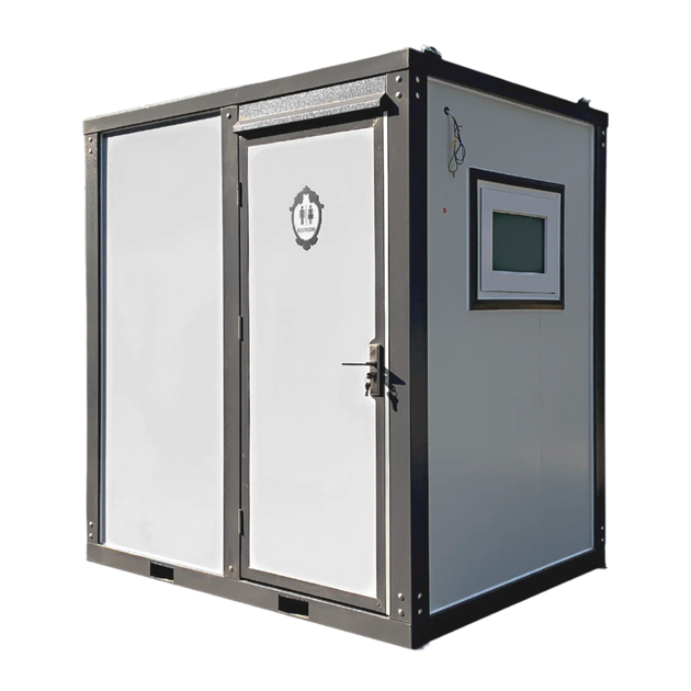 Chery Industrial | Portable Toilet with Shower Curtain Style