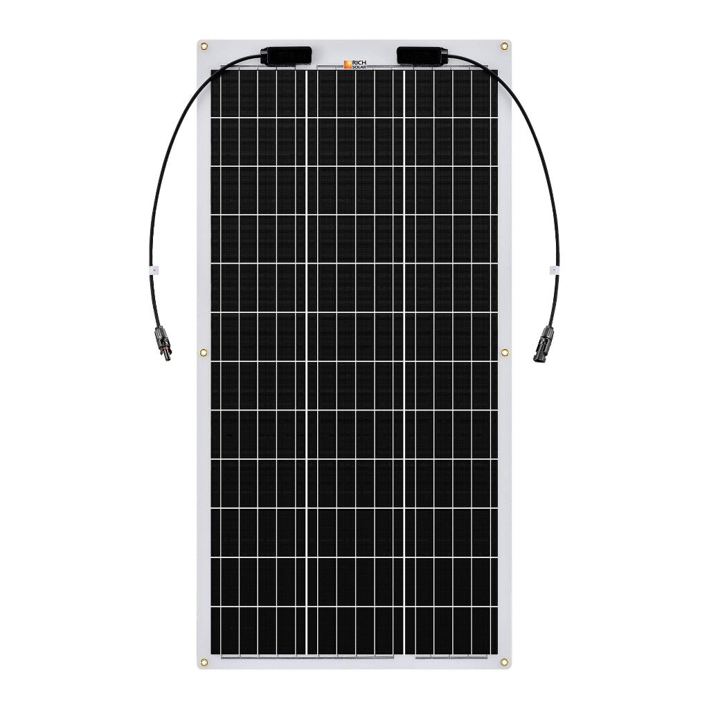 MEGA 100 FLEX | 100 Watt Flexible Solar Panel | Lightweight 12V Flexible Solar Panel for Vans, Boats, Trailers | High Efficiency