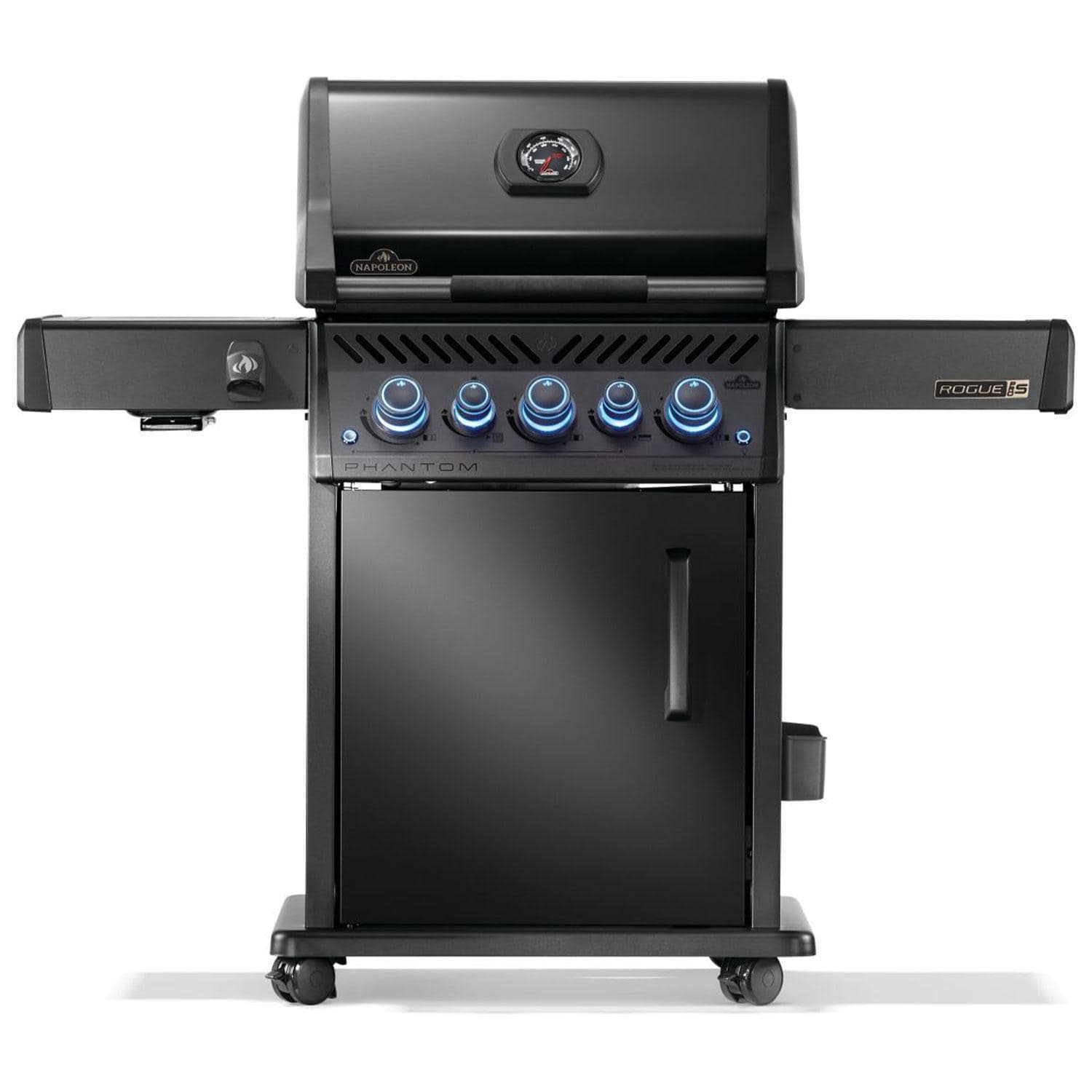 Napoleon | Rogue PRO-S Phantom 425 3-Burner Propane Grill w/ Side Burner & SafetyGlow | RPS425RSIBPK-2-PHM