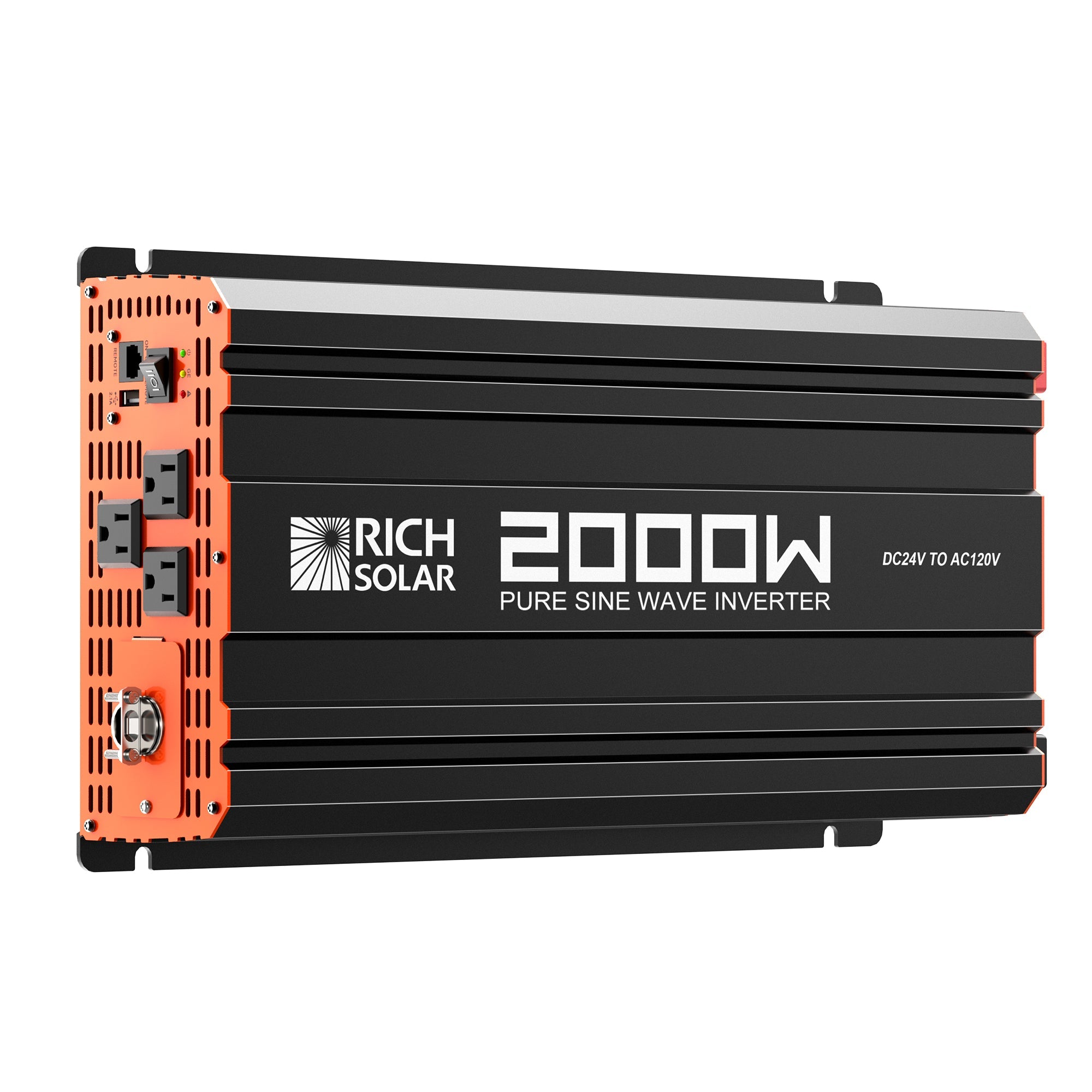 NOVA PURE MAX 2K | 2000 Watt (2kW) 24 Volt Industrial Pure Sine Wave Inverter | Premier 2000W 24V Off-Grid Inverter for RVs, Trailers, Campers, Vans, Trucks, Overlanders, Boats | #1 Ranked 24V Pure Sine Wave Inverter