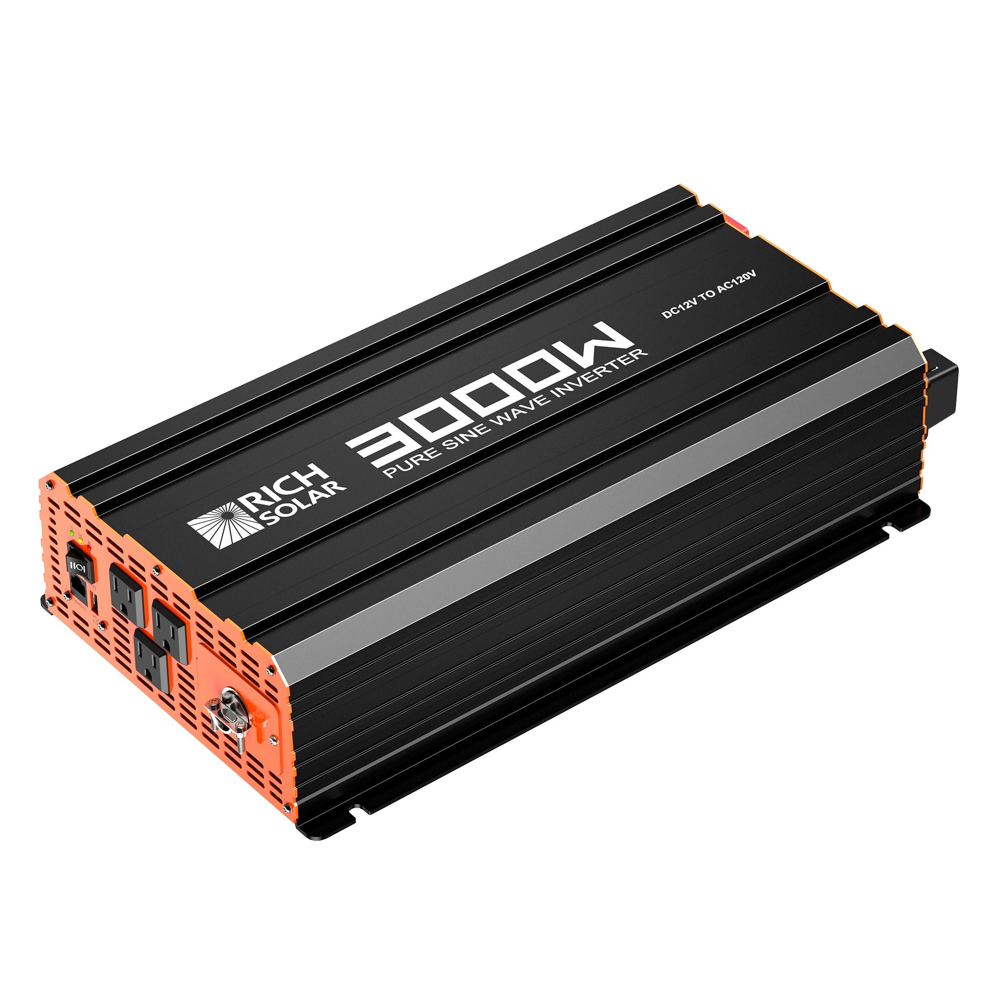 NOVA PURE 3K | 3000 Watt (3kW) 12 Volt Industrial Pure Sine Wave Inverter | Powerful 3000W 12V Off-Grid Inverter for RVs, Trailers, Campers, Vans, Trucks, Overlanders, Boats | Top Rated