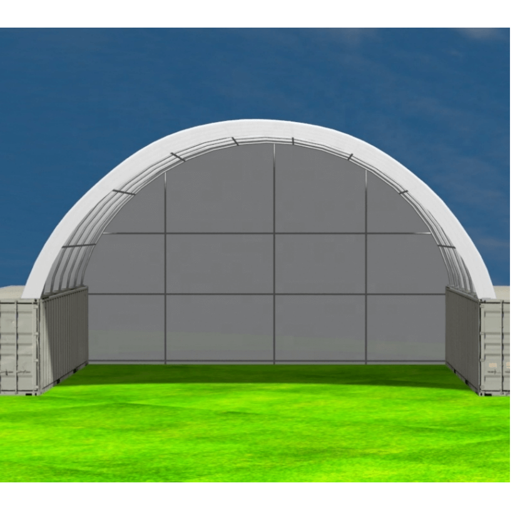 Chery Industrial Rear Cover for Gold Mountain Shipping Container Canopy Shelter 40'x40'x11'