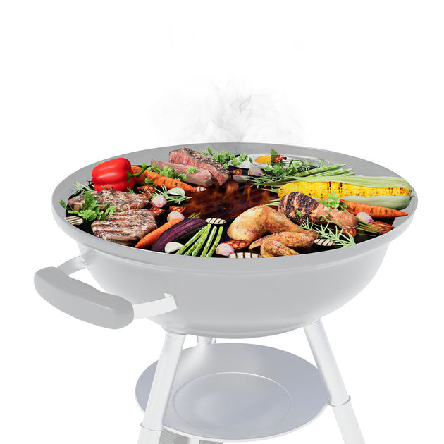 Arteflame | 20" Two-Piece Flat-Top Kit - Fits recteq | 20" Charcoal Grills (Griddle Ring + Center Grill Grate)