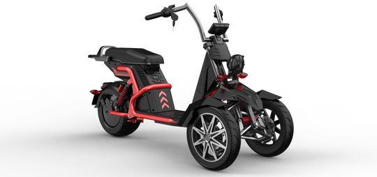 SoverSky T100 Electric Trike | 4000W 60V 50Ah - Red