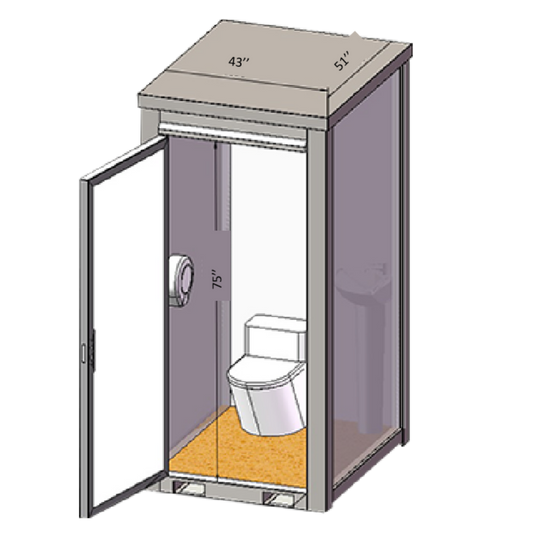 Chery Industrial Portable Restroom w/ Sink