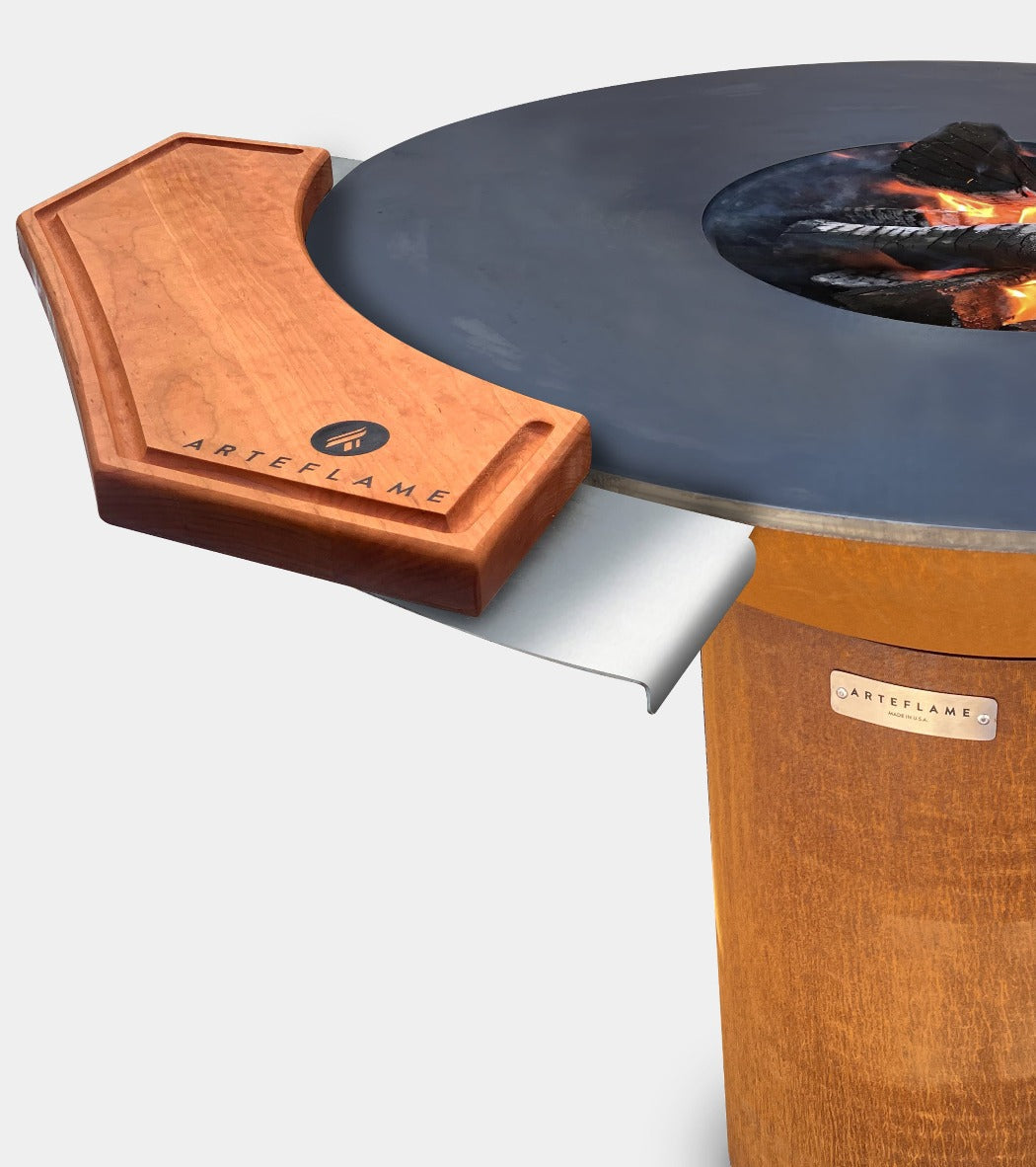 Arteflame Custom Cherry Wood Cutting Block for 30"  - Enhance Your Cooking