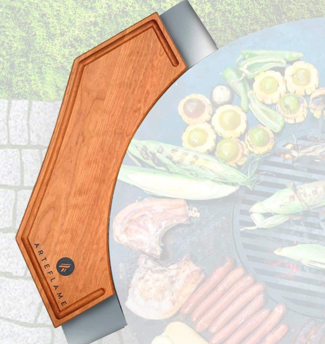 Arteflame | Custom Cherry Wood Cutting Block for 30"  - Enhance Your Cooking