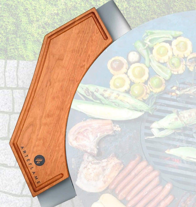 Arteflame | Custom Cherry Wood Cutting Block for 30"  - Enhance Your Cooking