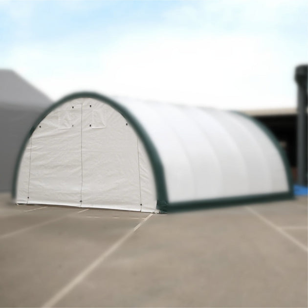 Chery Industrial Front/Rear Panel with Zipper Door for W20'xH12' Storage Shelter