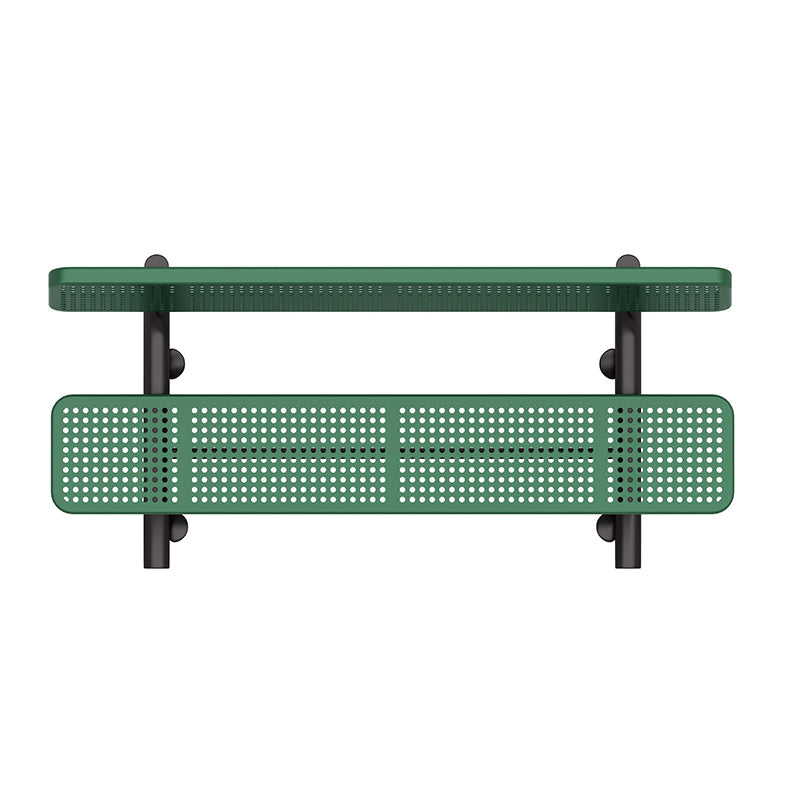 Wisdom | Expanded Steel 6' Park Bench-Green | QSSAP-21002-110