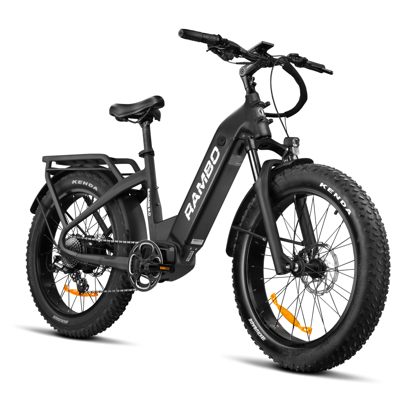 Rambo Savage 2.0 Fat Tire Electric Hunting Bike - Matte Black - 20Ah - image 2