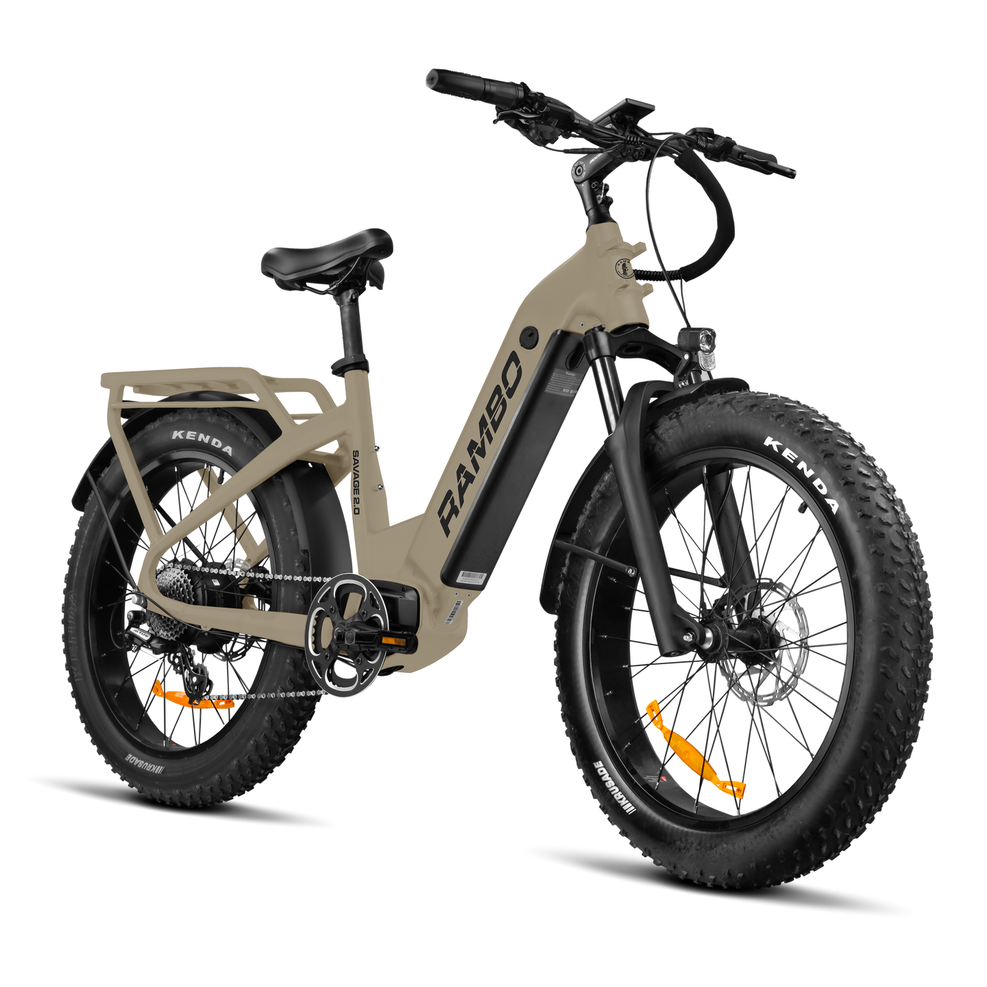 Rambo Savage 2.0 Fat Tire Electric Hunting Bike - FDE - 20Ah - image 2