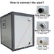 Chery Industrial Portable Toilet with Shower Curtain Style