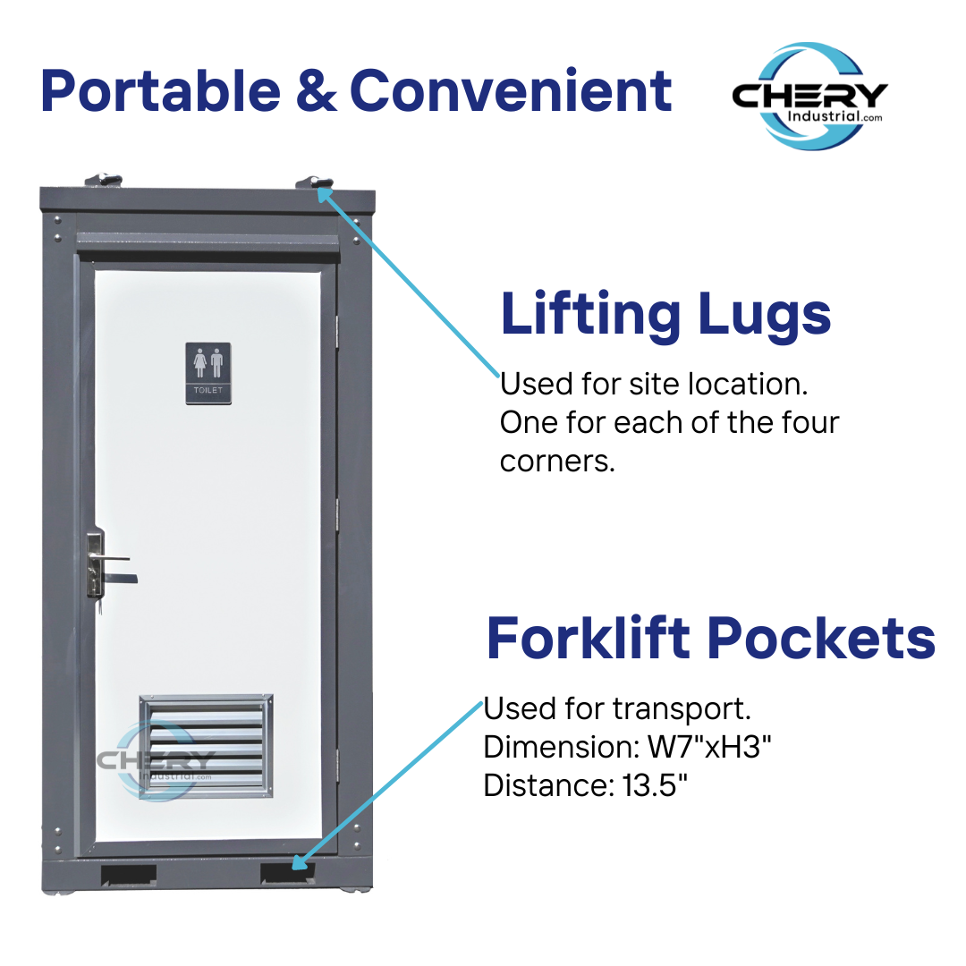 Chery Industrial Portable Restroom w/ Sink