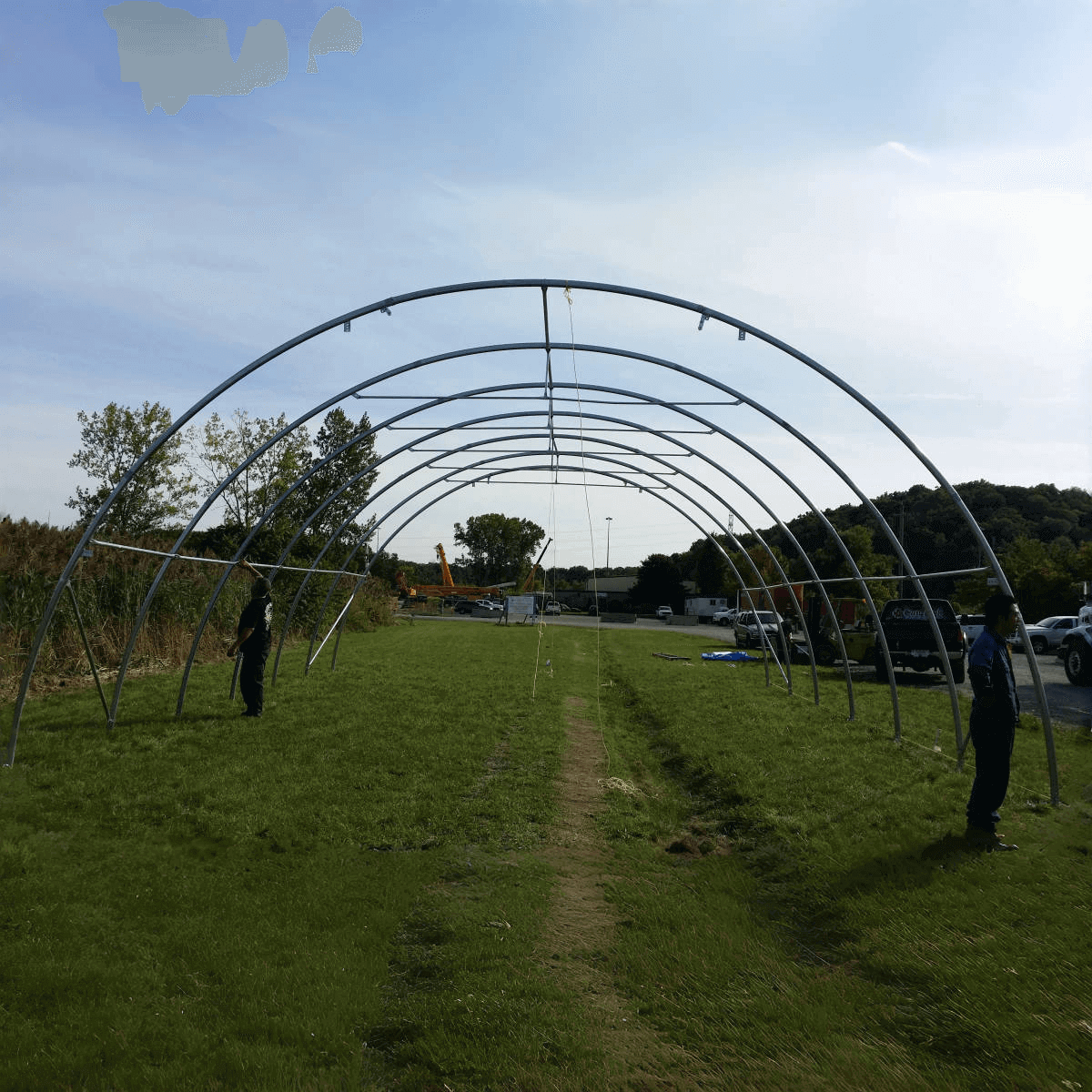 Chery Industrial W30'xL40'xH15' Single Truss Arch Storage Shelter