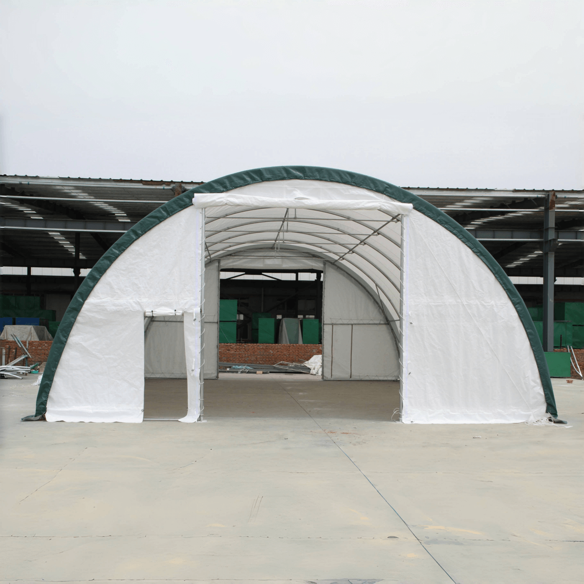 Chery Industrial W30'xL40'xH15' Single Truss Arch Storage Shelter