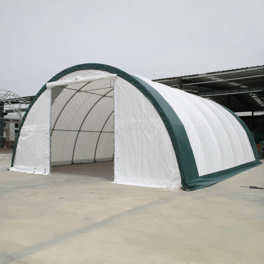 Chery Industrial W30'xL40'xH15' Single Truss Arch Storage Shelter