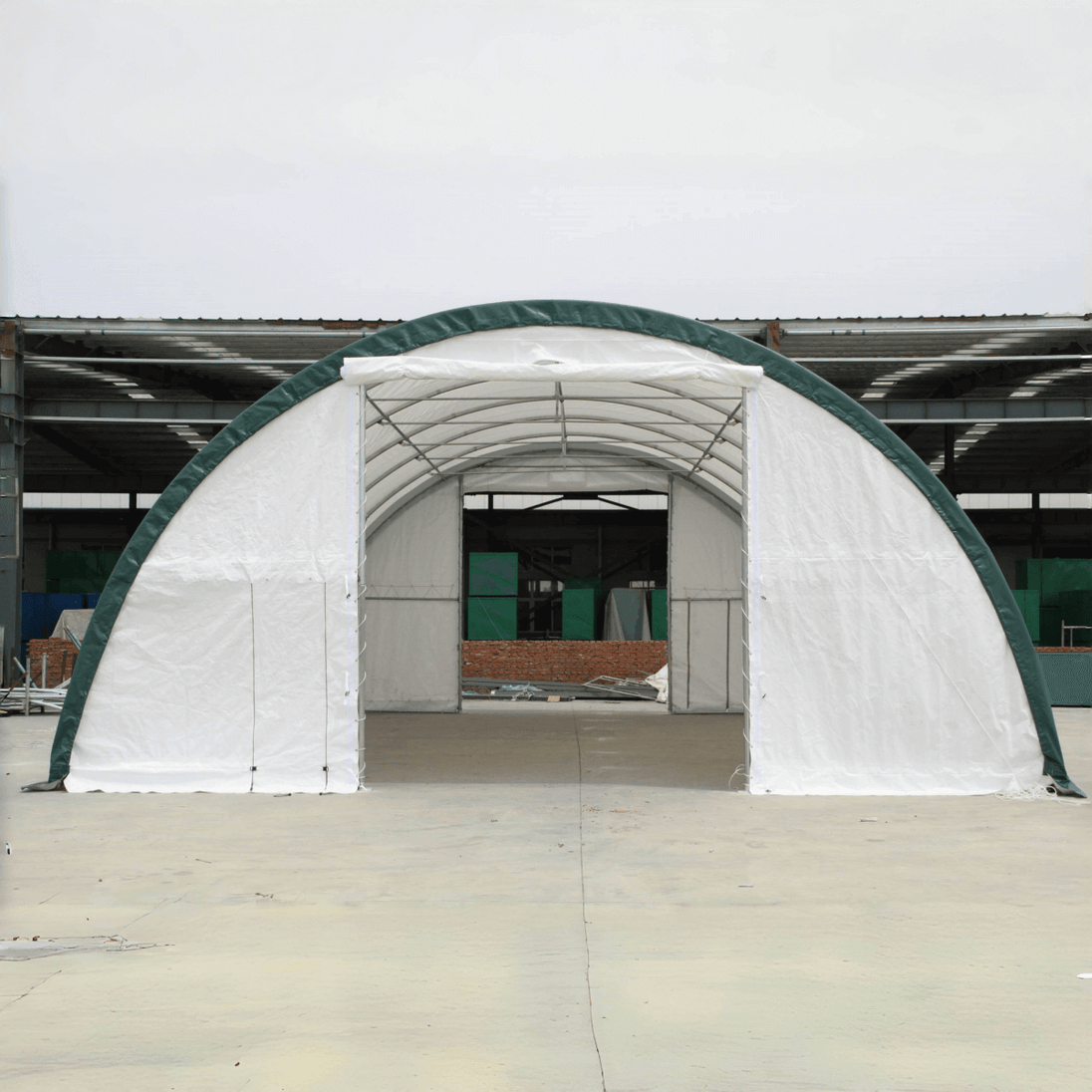 Chery Industrial W30'xL65'xH15' Single Truss Arch Storage Shelter
