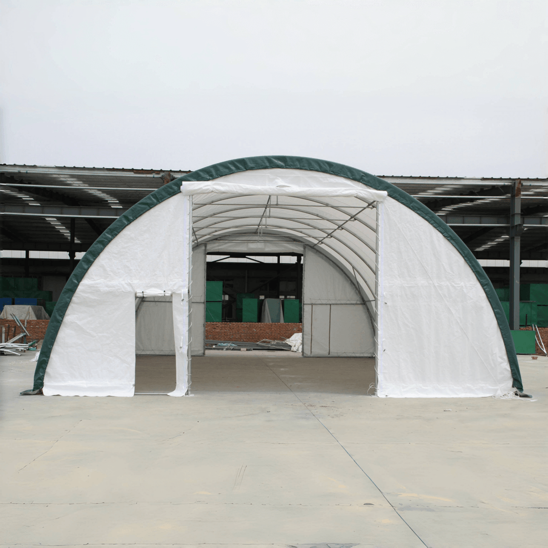 Chery Industrial W30'xL65'xH15' Single Truss Arch Storage Shelter