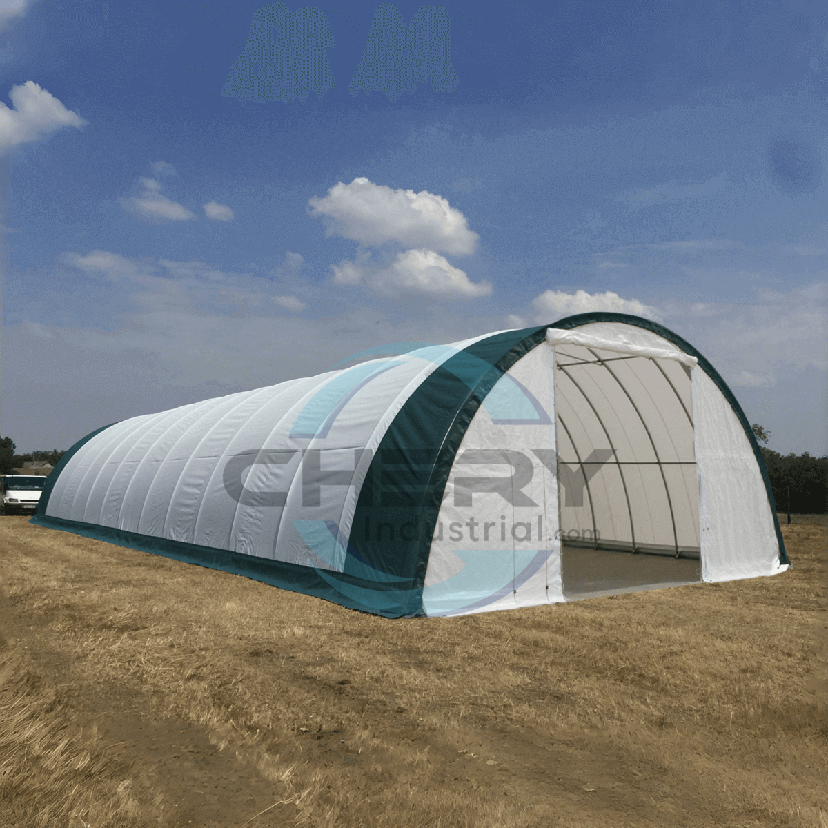 Chery Industrial W30'xL85'xH15' Single Truss Arch Storage Shelter
