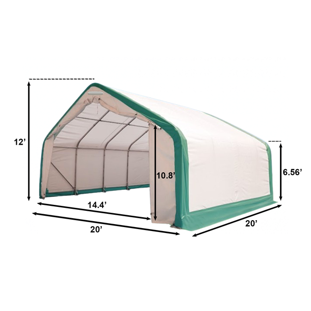 Chery Industrial W20'xL20'xH12' Single Truss Storage Shelter