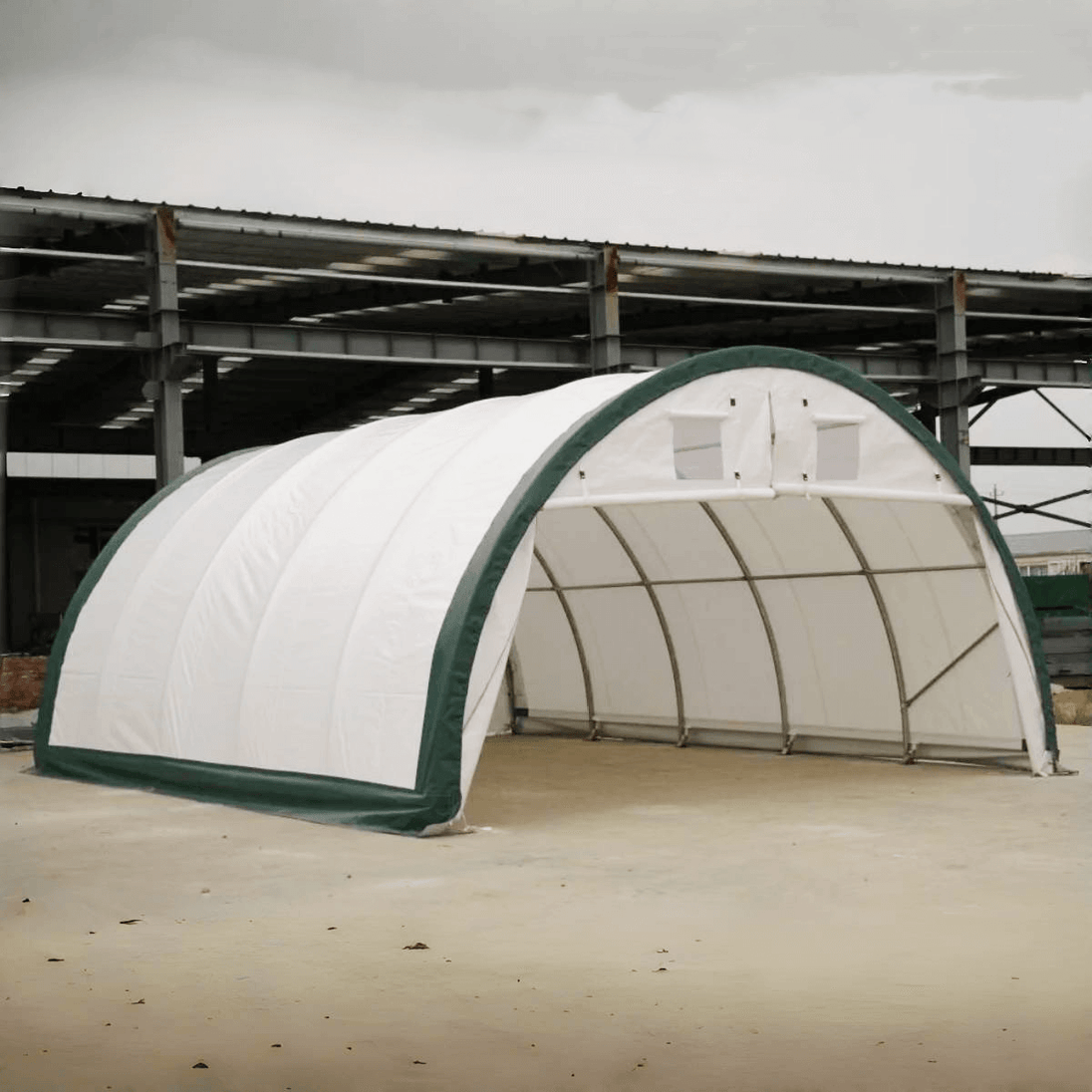 Chery Industrial W20'xL42'xH12' Single Truss Arch Storage Shelter