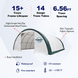 Chery Industrial W40'xL80'xH20' Single Truss Arch Storage Shelter