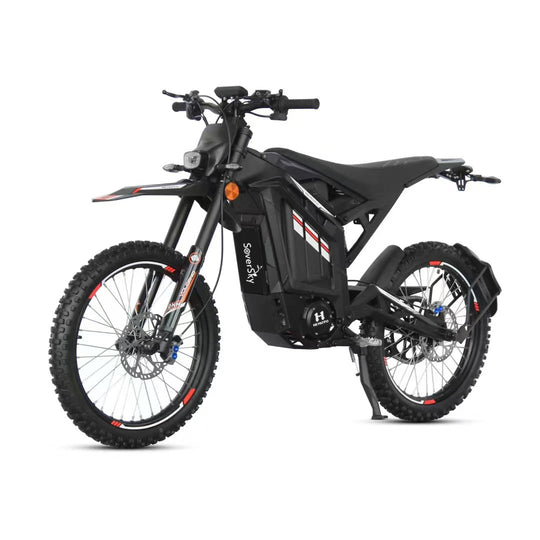 SoverSky AK100 Electric Dirt Bike | 12KW 72V 55Ah - Black