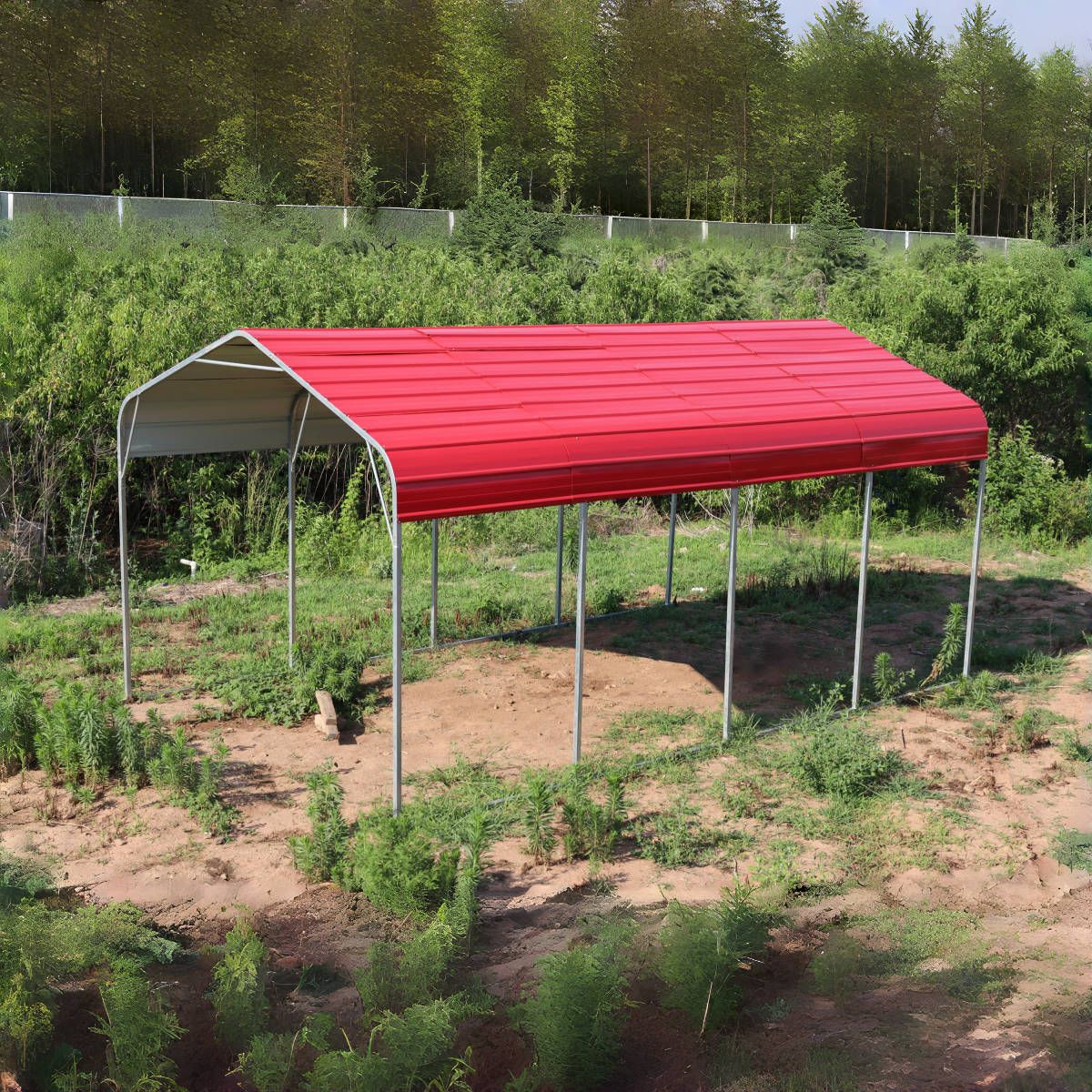 Chery Industrial Classic Steel Carport W12' x L20'