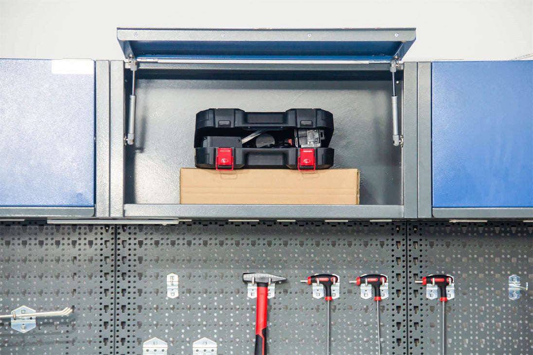 Chery Industrial Heavy Duty Steel Garage Cabinet Storage System (7 Drawers & 4 Cabinets)