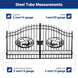 Chery Industrial 14x8 ft Steel Dual Swing Driveway Gate