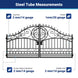 Chery Industrial 14x8 ft Steel Dual Swing Driveway Gate-European Style