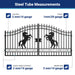 Chery Industrial 14x8 ft Steel Dual Swing Driveway Gate with Horse Pattern