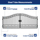 Chery Industrial 16x8 ft Steel Dual Swing Driveway Gate
