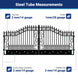 Chery Industrial 18x8 ft Steel Dual Swing Driveway Gate
