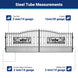 Chery Industrial 20x7 ft Steel Dual Swing Driveway Gate with Rectangular Deer Pattern