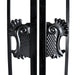 Chery Industrial 18x8 ft Steel Dual Swing Driveway Gate