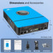 SunGold Power | 10KW 48V Split Phase Solar Inverter | SPH10048P+2*SG48100P | 2 X SG48100P [10.24kwh]