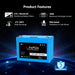 SunGold Power | 2 X 12V 100AH LiFePO4 Deep Cycle Lithium Battery / Bluetooth /Self-heating / IP65 | LFP12-100AX2
