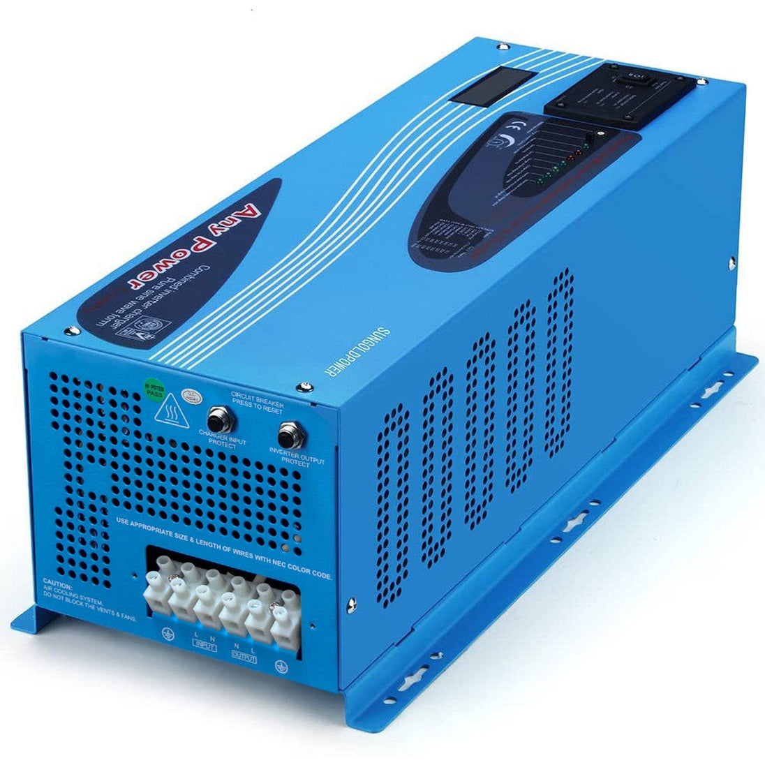 SUNGOLD POWER | 3000W DC 24V Pure Sine Wave Inverter With Charger | LFP3K24V120VSG