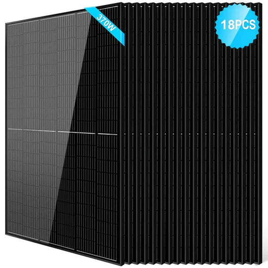 SunGold Power | 370W Mono Black PERC Solar Panel UL 61730 | SG370WMx14 | 14pcs