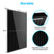 SunGold Power | 370W Mono Black PERC Solar Panel UL 61730 | SG370WMx14 | 14pcs